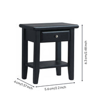 1:12 Scale Dollhouse Nightstand Modern Design Wooden Dollhouse Nightstand Realistic Detail Miniature Bedside Table for Adults