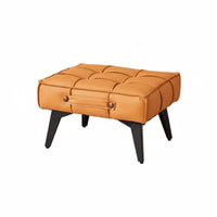 Light Luxury Design Round Upholstered Ottoman Multi-Functional Low Stool space-saving Size Footrest Padded Seat for aestheticaware Individuals, Apartment Dwellers, Homeowners, Living Room, Entryway, Bedroom, Vanity Area
