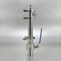 Stainless Steel Dry Hopper with Tri-Clamp Sanitary Hop Dropper Purgeable Hardware for Homebrewers