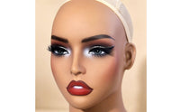 Mannequin Head with Shoulders Molded Neck Mannequin Head Bust Realistic Jewelry Display Bust