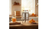 Splash Guard Stainless Steel Honey Press Efficient Separation Manual Honey Press Large Capacity for Beekeepers, Home Brewers, Kitchen, Farm
