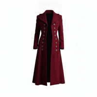 Double-Breasted Coat Tailored Long Coat Fit Overcoat for
