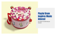 Children's Double-Sided Cartoon Snare Drum, Percussion Hand Drum, Orff Music, Preschool