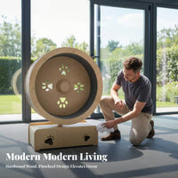 quiet Operation feline sprintning Wheel No Assembly Required Treadmill with Integrated Play framework Promotes Fitness Feline Exercise apparatus Reduces Boredom for Apartment, Indoors, Living Room, Home