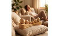 Wooden Massage Pillow Solid Wood Massage Pillow with Wooden Balls Manual