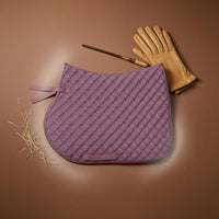 Padded Quilted Saddle Pad Textured Contoured Saddle Pad Bound Border Riding Gear Extra Cushioning