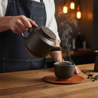 Ceramic Pour-over Coffee Set Great Gift Pour over Coffee Maker Set Good Heat Preservation for Home Baristas, Beginners, Office, Breakfast