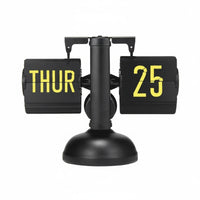 Flip Date Display Clock Date Display Mechanical Calendar Clock House Decoration for Office