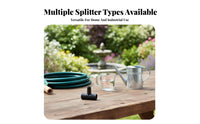 Y-Shaped Pipe Splitter Leak-Secure Design 3 Way T-Connector Leak Secure Triple Water Diverter for Aquarium Hobbyists, Water Feature