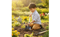 Garden Trowel with Wooden Handle Rust Resistant Gardening with Wooden Handle Sturdy Soil Digger for Homeowners, Planting, Yard Work