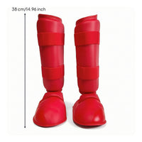 Shin and Instep Guards Acolchado Shin Guards with Foot Protector Flexible Protector Espinilla Y Empeine for Fighting Artists