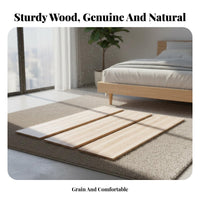 Under-Mattress Support System Thickened Planks rollable Slat Foundation Prevents Sagging Bed Base for Students, Homeowners, Guest Room, Home