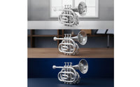 Pocket Trumpets Polished Pocket Trumpets Lightweight Mini Brass Instrument for Beginners, Students, Home Practice