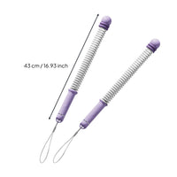 2 Pieces Cordless Resistance Training Sticks Ropeless Battle Rope Workout Sticks Non-Slip Grip Weighted Spring Exerciser for Indoor