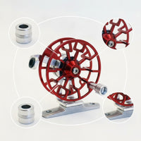 Lightweight Fishing Reel with Metal Handle Compact Front Drag Reel Long-Lasting Tackle Smooth for Anglers