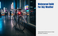 Running Light, LED Bike USB Rechargeable, Waterproof, High Visibility, Helmet Mount, Cycling Gear