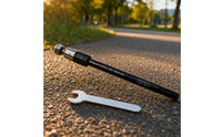 Bike Thru Axle Trailer Hitch Adapter with Wrench 160-178mm Two-Wheeler Trailer Axle Adapter Universal for Cyclists