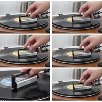 Soft Carbon Fiber Vinyl Brush Handheld Anti-Static Vinyl Brush Compact Gentle for Audiophiles, DJ, Home Audio