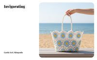 Handmade Crocheted Hollow-hollowed Bag Woven design and design Hollow-hollowed Knit tote Lightweight women's reachory informal for journeyers, design and design aficionados, Young Adults, Summer hollowedings, getaway, journey, Shopping