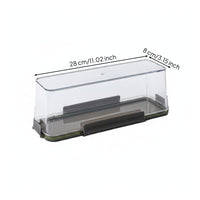 Plastic Cake Box with Latch Sealed Swiss Roll Container Airtight Pastry Container with Lid Secure for Bakers