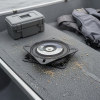 Boat Seat Swivel Plate 7-Inch Ebony-Inch Swivel Plate Rounded Corners