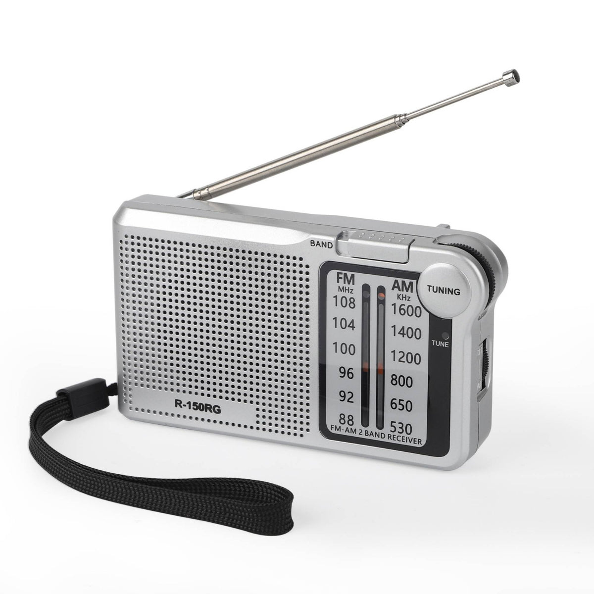Two-Band-Band Analog Pocket Radio Telescopic Antenna Pocket Radio Portable Personal Electronics Lightweight