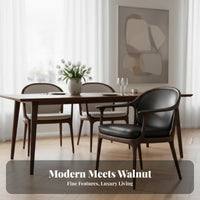 Walnut Wood Armchair Nordic aesthetic Curved spine Wooden Chair Italian Design adaptable Use for Interior Designers, Adults
