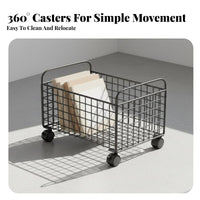 Slim Wheeled Shelving single-unit Large Capacity Slim Rolling Organizer Easy to Install