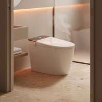Single Piece Smart Toilet Sterilization Voice Control Toilet Night Light Built-in Reservoir