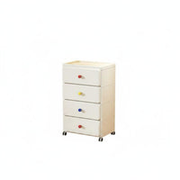 Thickened Material Multi-Layer Drawer Chest Strong Load-Bearing Plastic Drawer Container Mobile Design Rolling Storage Organizer Large Capacity for Children, Playroom