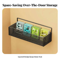 Over-the-Door Multi-Tier Organizer Large Capacity Hanging Shelf for Kid's Room