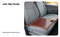 Cooling Beaded Car Seat pad Universal Fit Wooden Bead Seat Mat Breathable Automotive Accessory long-lasting for operators, Commuters, Office Workers, warm Weather, vehicle, Van, extended journey Driving