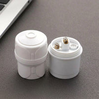 Light Fitting for Living Room with Hook, Ceramic Look E27 Lamp Holder for DIY Pendant, 250V Bulb Holder for Home Lighting, E27 Lamp Component