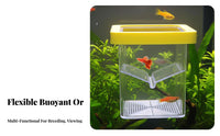 Aquatic Breeding Box Removable Divider Buoyant Aquatic Hatchery Aquatic Habitat Breeder Box Thickened Material Sturdy And