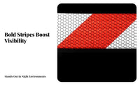 Fade-Resistant Reflective Safety Tape Weatherproof Honeycomb Reflective Tape Waterproof for Drivers, Cyclists, Trailers, Bicycles, Nighttime