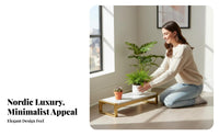 Nordic Design Multi-Level Plant Stand Light Luxury Aesthetic Flower Rack Tiered Design Display Shelf Sturdy Construction for Interior Decorators, Apartment Dwellers, Homeowners, Balcony, Living Room, Hallway, Bedroom