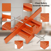 Adjustable Cabinet Door Drilling Jig Aluminum Alloy Cabinet Door Alignment Jig Threaded Rod Engraved Markings
