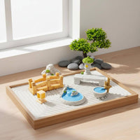 Mini Landscape Decoration Realistic Design Mini Landscape Ornaments Miniature Garden Bridge Intricately Detailed for Hobbyists