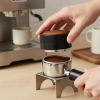 Gravity Coffee Tamper with Automatic Height Adjustment, 304 Stainless Steel