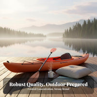 Portable Foldable Watercraft Collapsible Kayak Lightweight Paddling Boat Multi-Functional for Watercraftists, Outdoor Adventurers, Fishing, Kayaking, Watercrafting, Boating