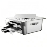 Fitted Lid Rice Noodle Steamer Black Side Handles Rice Noodle Roll Steamer Rectangular Cheung Fun Maker Compact