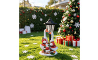 Geese Statue with Solar Lantern Waterproof Goose Statue with Lantern Sturdy
