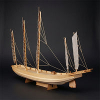 1/80 Wooden Sailing Ship Building Kit Historical Wooden Boat Building Kit Tabletop Sand Ship Model for Classroom