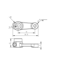 Metal Steering Arm Raised 25T Servos Arm with Screws  with Wrench for Hobbyists
