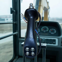 2 Pieces Long-Lasting Rubber Grip Wood Grabber Control Handle Wear Resistant Hydraulic Control Joystick Easy Installation Machine Parts High Performance for Machinery Repair Workers