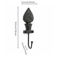Rustic Hook with Mounting Screws Heavy Duty Decorative Wall Hooks Vintage Coat Hanger Hooks for Entryway