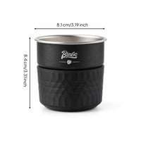 Portable Coffee Cup with Textured Exterior Hot and Cold Coffee Cup Travel-Friendly Drinkware Open-Top for Camping