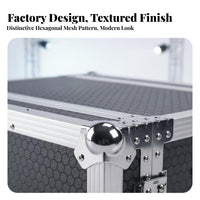 Audio Equipment Audio Transport Enclosure Heavy Duty Aluminum Secure Twist for Sound Technicians, DJs, Traveling, Stage