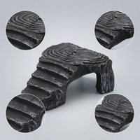 Resin Turtle Basking Platform with Cave for Aquarium Terrarium