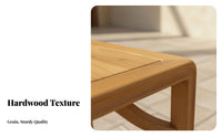 Rectangular Frame Stool Traditional Chinese and Design Low Bench Full Wood Construction Household Furniture for Homeowners, Families, Hallway, Balcony
